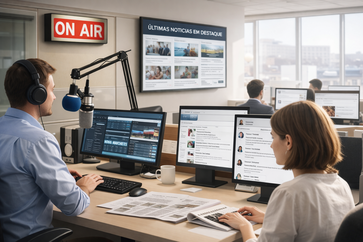 Mockup mídia e conteúdo